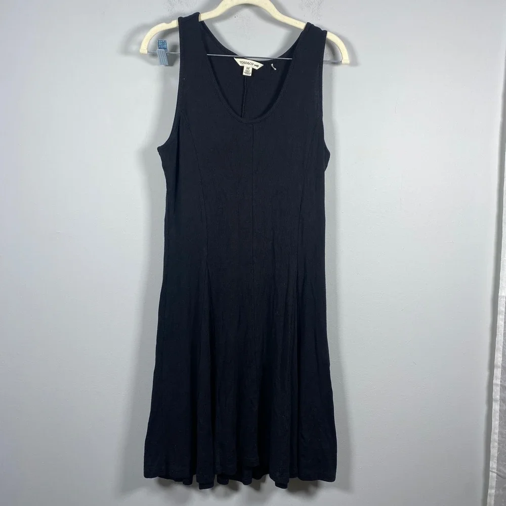 toad and co daisy rib dress Toad&Co. Women's Daisy Rib Sleeveless Dress Blue Shadow Stripe / M
